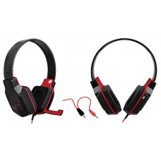 HEADSET GAMER C/MICROFONE PRETO/VERMELHO